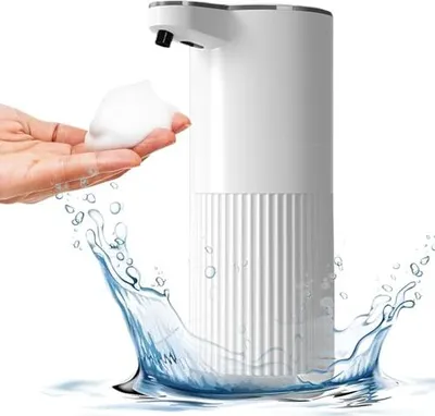 Zdjęcie produktu dla Automatyczny dozownik mydła, 360 ml, elektryczny naścienny czujnik ładowania USB-C, dozownik piany IPX5 Waterdes Kitchen Hot