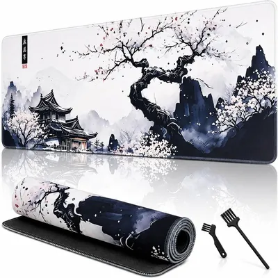 Produktbild von Mauspad Gaming Mauspad XXL - 80 x 30 cm - Kirschblüte - Rutschfest