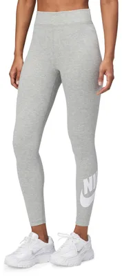 Image de Nike DV7791-063 W NSW NK CLSC GX HR Tight FTRA - Legging pour femmes, couleur gris chiné