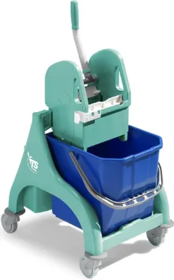 Produktbild von Nick Tec Einfachfahreimer grün 25 l mit Kunststoff-Presse TEC