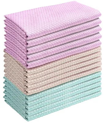 15er-Pack Geschirrtücher, 30x30 cm, Baumwolle, saugfähig