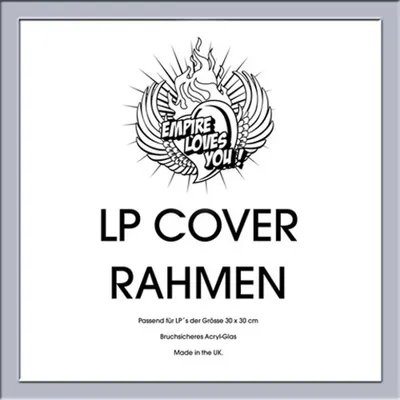 Produktbild von LP Plattencover Rahmen - Wechselrahmen - silber - innen 31,5x31,5 cm