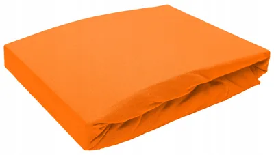 Produktbild von Nyks Jersey Bettlaken ohne Gummizug 200x220 cm Orange Baumwolle
