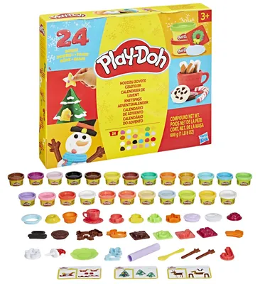 Image de Solidchoice - Calendrier de l'Avent Play-Doh avec 24 surprises
