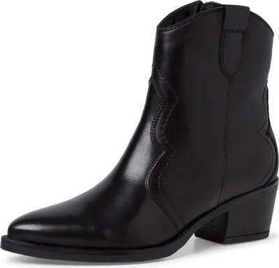 Zdjęcie produktu dla Tamaris Damskie Eleganckie buty za kostkę Western 1-25702-41 czarny