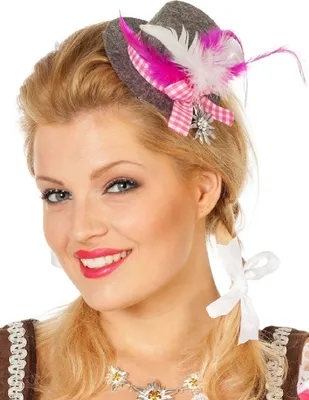 Produktbild von W9712-11 grau-rosa Damen Wiesen-Bayernhut