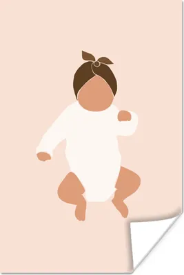 Produktbild von MuchoWow® Poster Baby - Kinder - Pastell 60x90 cm - Wanddekoration