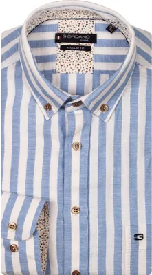 Produktbild von Giordano Hemd hellblau gestreift Leinen