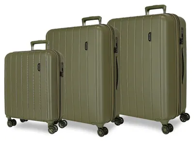 Produktbild von Hartschalen-Kofferset von 3 - Mit TSA-Schloss und 4 Rollen