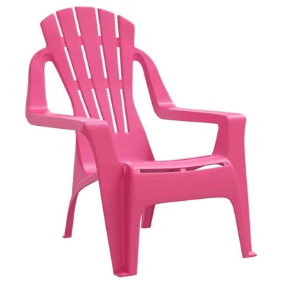 Produktbild von Möbel Outdoor-Stuhl/Picknickstuhl - Kinder-Gartenstühle 2er Set - Gartensessel - Rosa 37x34x44 cm PP Holzoptik - 37x34x44 cm Top6622185