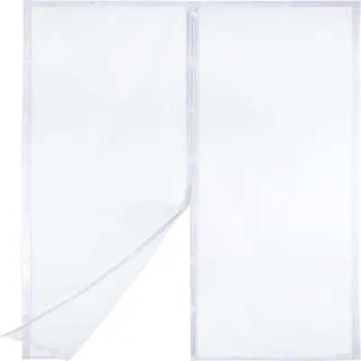 Produktbild von Magnetisches Fliegengitter für Türen, 90 x 210 cm, Moskitonetz, passend für Balkontüren, Wohnzimmertüren, Außentüren, Schiebetüren usw., Weiß