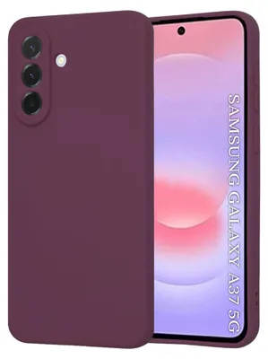 Produktbild von Techsuit – SoftFlex Silikonhülle für Samsung Galaxy A37 5G / A36 5G – pflaumenrot
