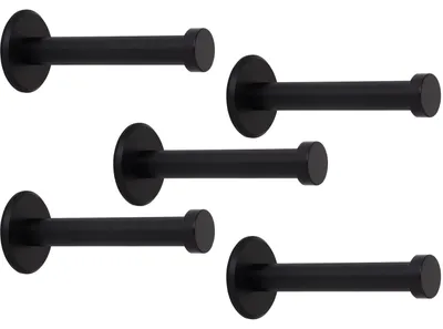 Produktbild von SOTECH Garderobenhaken TALEA 70 Edelstahl schwarz eloxiert (5 Stück)