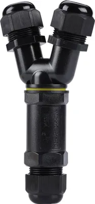 Produktbild von Y-Kabelmuffe Kabeldose Abzweigdose Kabelverbinder IP68 Wasserdicht Indoor & Outdoor Erdkabel 5 Pin Y-Muffe