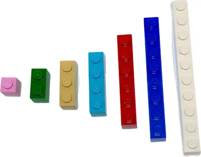 Immagine prodotto di Mattoncini LEGO® a fila indiana colorati NUOVO! Quantità 1000x - Ogni mattoncino è assemblato singolarmente