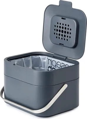 Productafbeelding van Joseph Joseph IntelligentWaste Stack 4 - Afvalcontainer voor biologisch afval - grafietgrijs