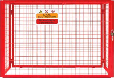 Image de Armoire pour bouteilles de gaz, pliable, treillis en acier, rangement de sécurité pour