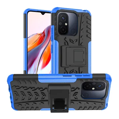 Produktbild von Hülle für Xiaomi Redmi 12C Outdoor Handyhülle Handy Tasche Case Cover TPU Bumper Blau