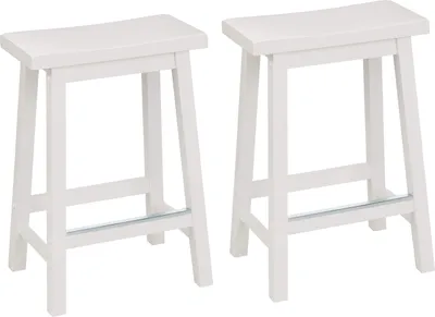 Image de A. Tabourets de cuisine en bois massif, tabourets de bar bas, chaises de salle à manger