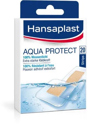 Obrázok produktu pre Hansaplast 76533-00000, Obdĺžnikový, Priehľadná, Clean the wound and gently wipe away any foreign objects such as dirt or grit. Dry the skin around..., CE, 20 kusov