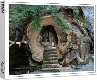 Produktbild von raxxa Premium-Puzzle "Hobbithausen", 1000 Teile