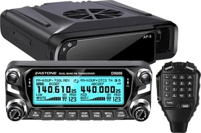 Zdjęcie produktu dla Zastone D9000 Car Walkie Talkie Radio Transmitter 50W UHF/VHF Ham HF Transceiver Dual Band 136-174/400-520MHz Channel Spacing