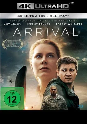 Produktbild von PLAION Arrival (4K-UHD+Blu-ray), Film, Blu-ray, Deutsch, Englisch, Französisch, Spanisch, Tschechisch, 116 min, Arrival, Science fiction