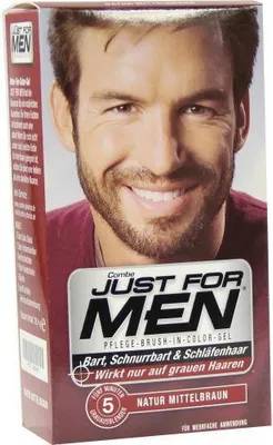 Obrázek produktu pro Just for men Brush in Colour Gel středně hnědý 28,4 ml