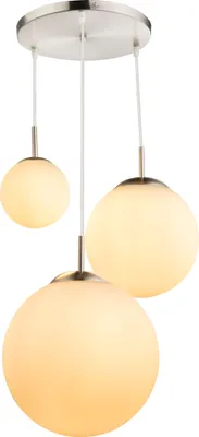Produktbild von Globo Lighting Hängeleuchte Metall Nickel matt, 3x E27
