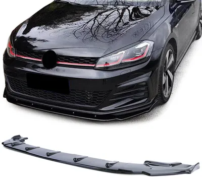 Produktbild von Stoßstange Frontspoiler Spoiler schwarz glänzend für VW Golf 7 2013-2020 mit GTI