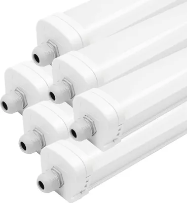 Produktbild von Ledvion 6er Set Feuchtraumleuchte LED 120cm 36W 130lm/W 6500K IP65