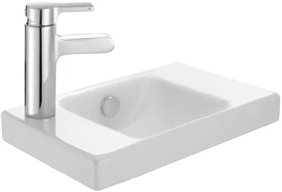 Obrázok produktu pre Jacob Delafon ODEON UP – Kompaktné umývadlo, 40 x 25 cm, pravé, biele