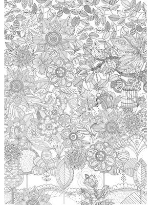 Produktbild von Idena Ausmalposter Blumen und Garten