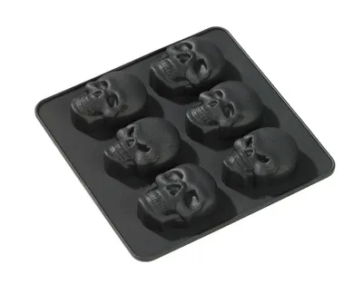 Produktbild von Eiswürfelform Totenkopf 2er Set Silikon