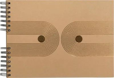 Image de Exacompta Album photo à spirales 50 pages noires Graphik Kraft 16749E