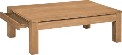 Obrázok produktu pre Konferenčný stolík Hagby z teakového dreva so zásuvkou