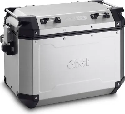 Produktbild von GIVI Trekker Outback 48 Aluminium Seitenkoffer Set, silber/schwarz, 48 Ltr.