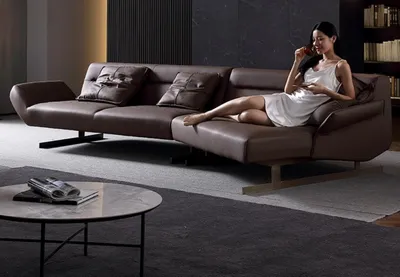 Produktbild von Design Ecksofa Wohnlandschaft Sofa Couch L Form Polster Couchen Leder Couchen
