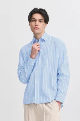 Produktbild von Casual Friday CFMARTIS Herren Hemd Langarmhemd Freizeithemd 100% Baumwolle relaxed fit