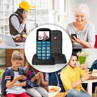 Obrázok produktu pre Mobilný telefón pre seniorov bez zmluvy, telefón na volanie o pomoc pre seniorov