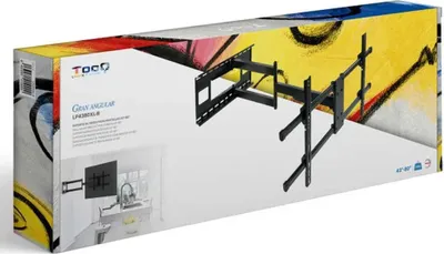 Zdjęcie produktu dla TooQ LP4380XL-B, 200 x 200 mm, 800 x 400 mm, -15 - 5°, -90 - 90°, 180°, Czarny