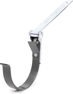 Produktbild von Dachrinnenhaken aus Metall mit Scharnier Ø 75 mm, Anthrazit RAL 7021