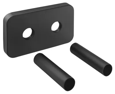 Produktbild von Bruckner WICHER Rosette für Mittelanschluss 50mm, Schwarz matt