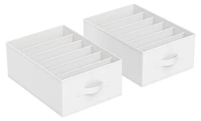 Produktbild von 2-teiliger Kleiderschrank-Organizer – Aufbewahrungslösung – Vliesstoff – 42 x 30 x 17 cm