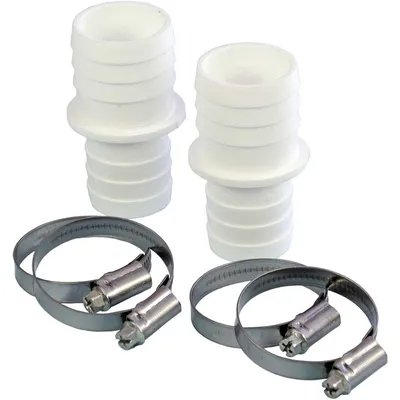 Produktbild von 2 Stk. Schlauchverbinder Ø 32/38mm + 4 Edelstahlschellen