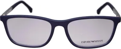 Zdjęcie produktu dla Plastikowa ramka Emporio Armani model EA3069 5474 z plastikowymi soczewkami Zeiss Glazed 5474 Niebieski plastik 1.6 (cieńszy) utwardzony, super antyrefleksyjny, Lotus, Blue Protection