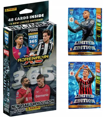 Produktbild von Fifa 365 2025 Upgrade Blister Pack: New Year’s Revolution – 48 Cards + 2 Limited Editions