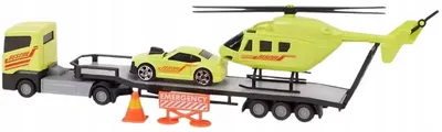 Obrázek produktu pro Teamsterz Street Machines: Žlutý odtahový vůz s autem a helikoptérou
