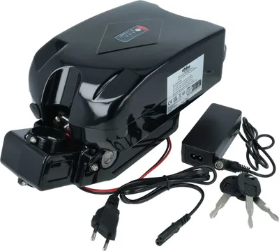 Produktbild von vhbw Sattelrohrakku im Frosch-Design + Halterung inkl. Ladegerät kompatibel mit diversen E-Bikes mit 24V-Frosch-Akku (13,2 Ah, 24 V, Li-Ion)