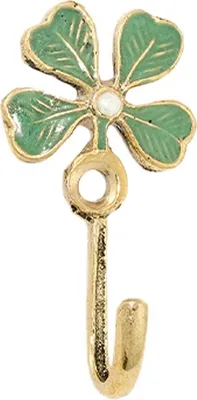 Produktbild von Doing Goods Lucky Clover Haken Mini - Gold Shiny | Sontige Dekoartikel